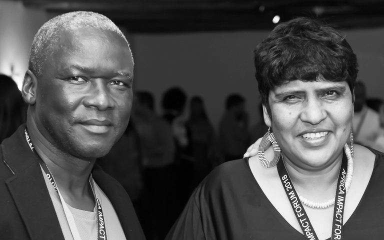 Isaac Shongwe and Zohra Ebrahim